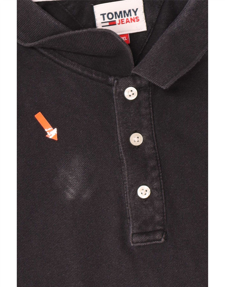 Camisa polo masculina Tommy Hilfiger 2XL algodão preto