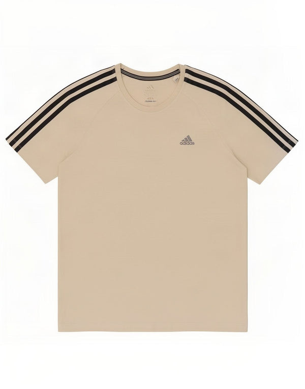 Adidas Mens Clima 365 Camiseta Top Pequeno Off White Algodão