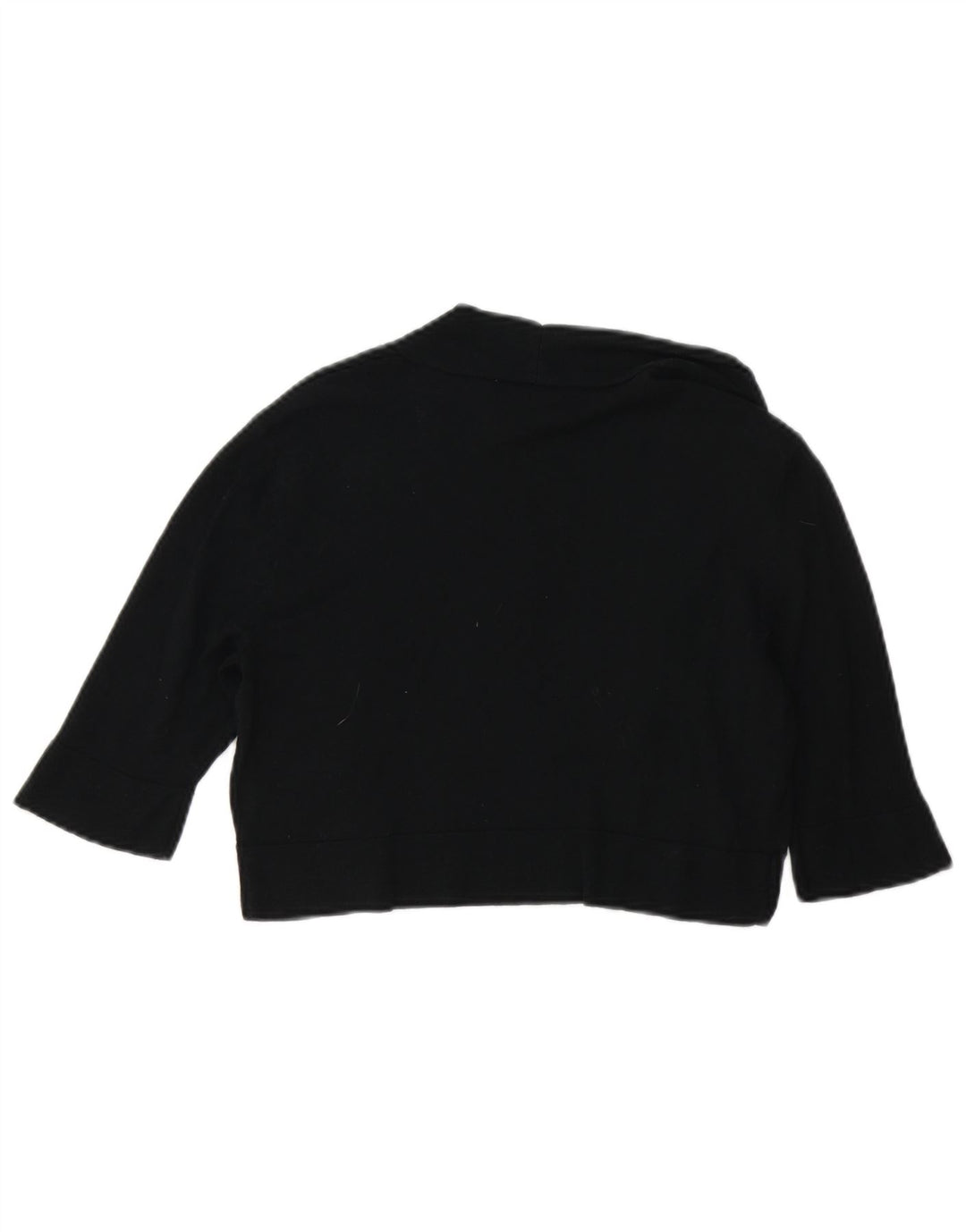 Suéter bolero feminino Mossimo aberto de manga curta Reino Unido 12 algodão preto médio