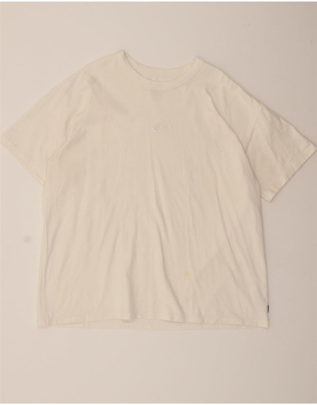 NIKE Mens Loose Fit T-Shirt Top XL White Cotton Vintage Nike and Second-Hand Nike from Messina Hembry 