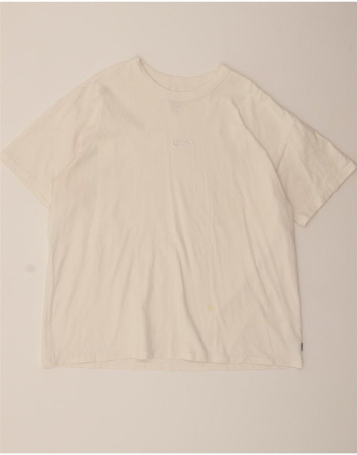 NIKE Mens Loose Fit T-Shirt Top XL White Cotton Vintage Nike and Second-Hand Nike from Messina Hembry 