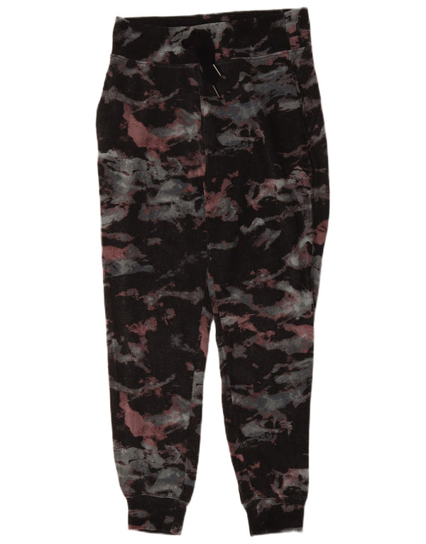 Calça de treino feminina Athleta Joggers UK 10 pequena camuflagem preta