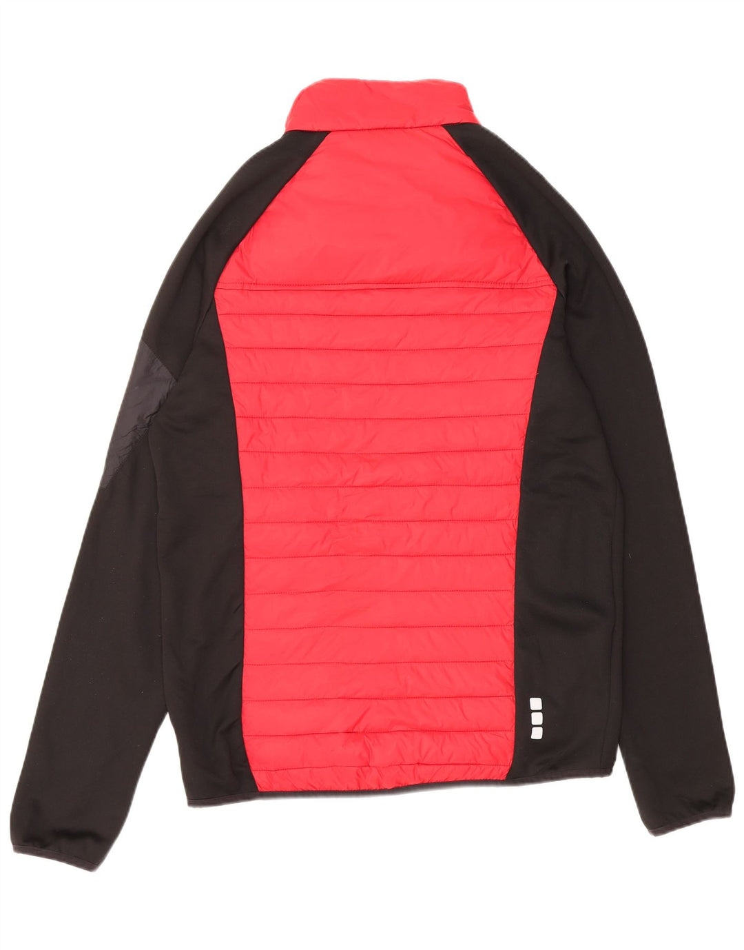 Jaqueta bomber masculina acolchoada com zíper Elevate UK 38 médio vermelho colorblock nylon