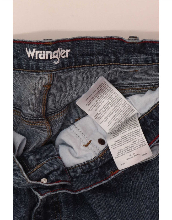 Wrangler Masculino Regular Straight Jeans W38 L32 Azul Algodão