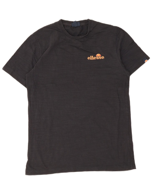 Ellesse Camiseta masculina gráfica Top médio algodão preto