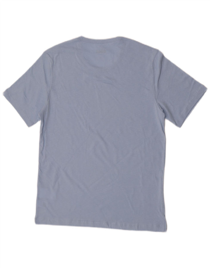 Camiseta masculina Hugo Boss Top médio algodão azul