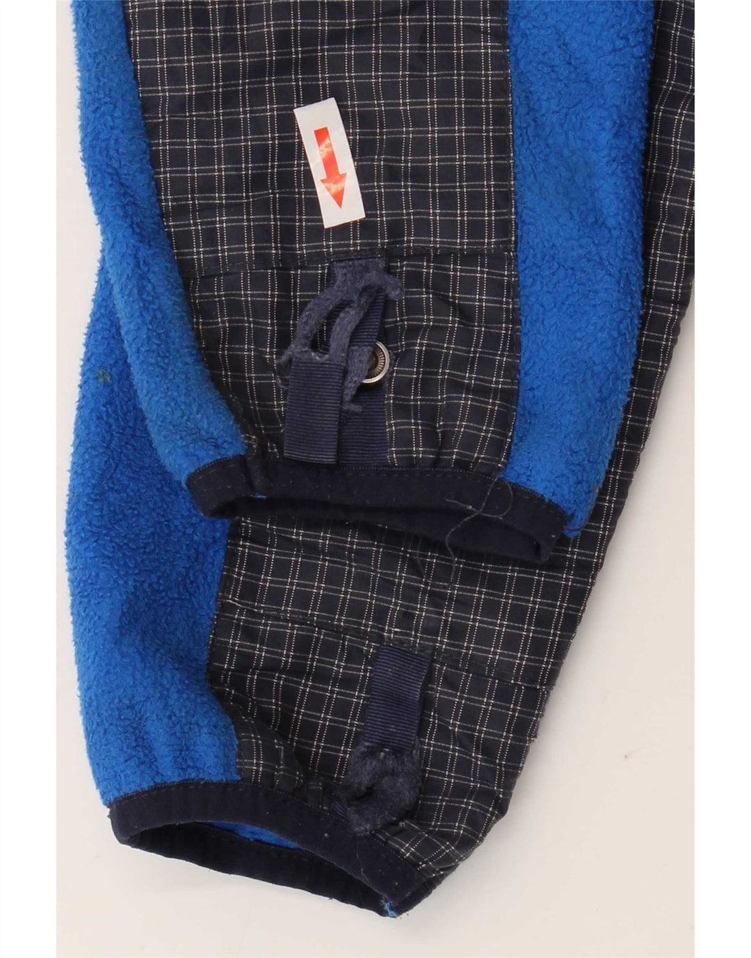 Jaqueta The North Face Boys com capuz de lã 10-11 anos médio xadrez azul