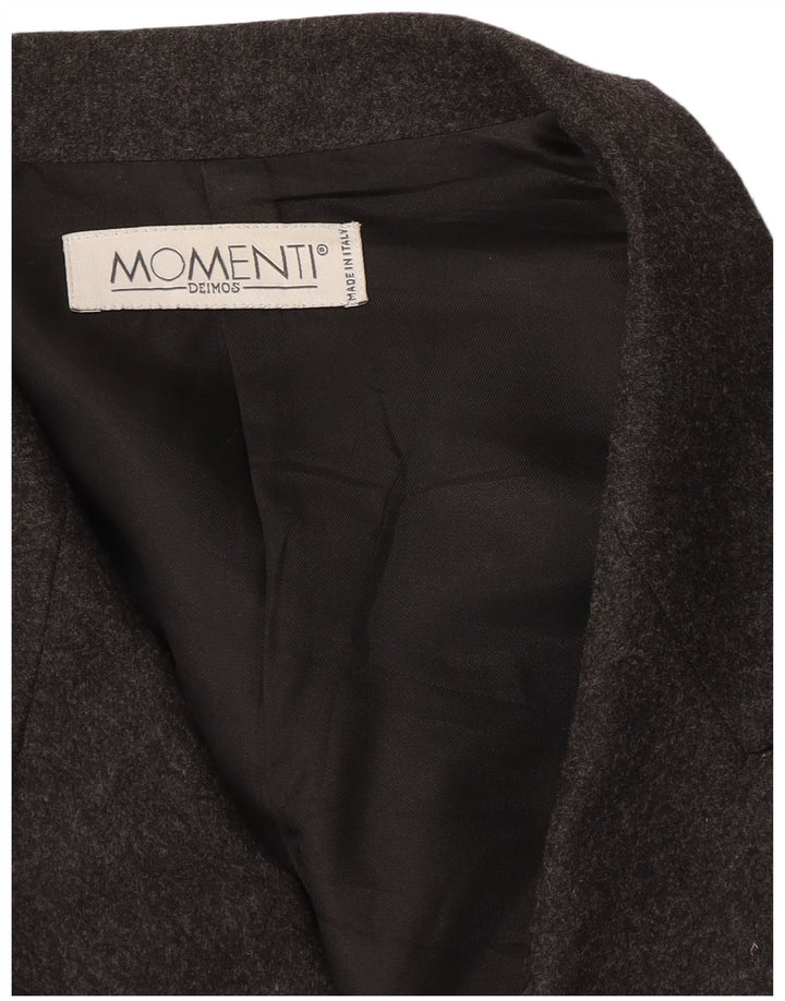 Jaqueta blazer feminina Momenti com peito duplo Reino Unido 14 cinza médio