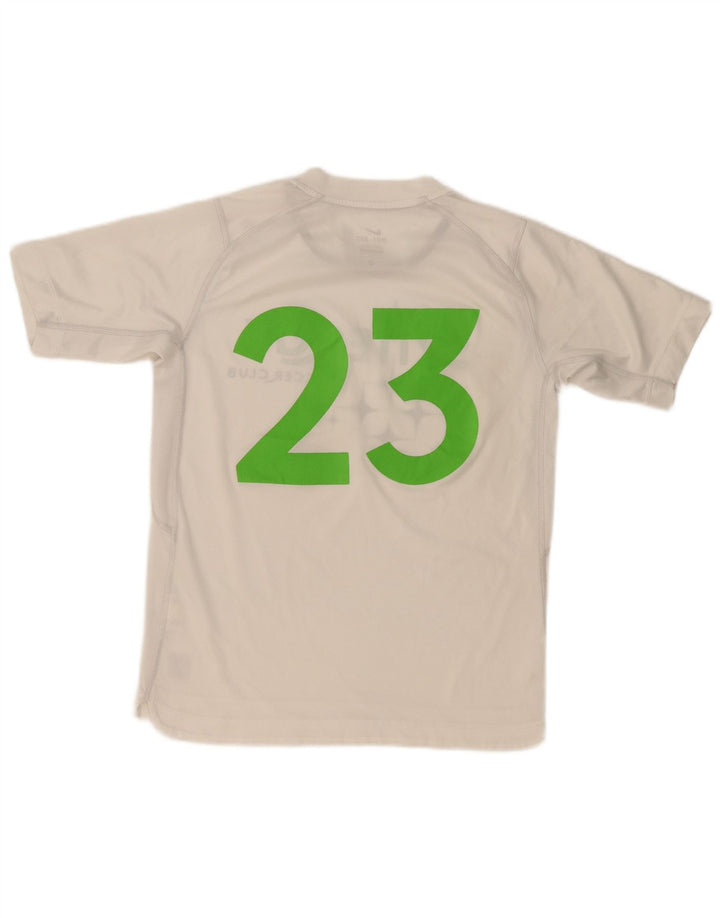 Camiseta Nike Boys Dri Fit Graphic Top 12-13 anos grande poliéster branco