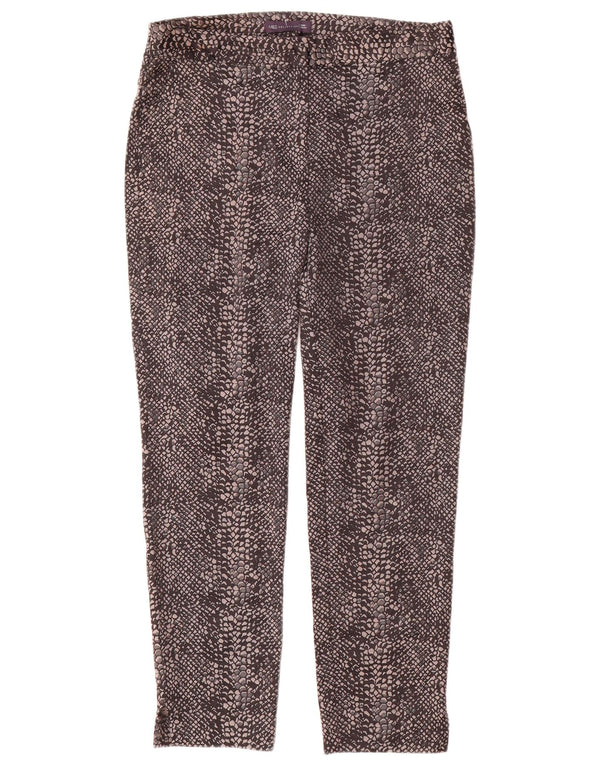 Calça feminina Marks & Spencer Grazer Chino UK 10 pequena W30 L26 preta