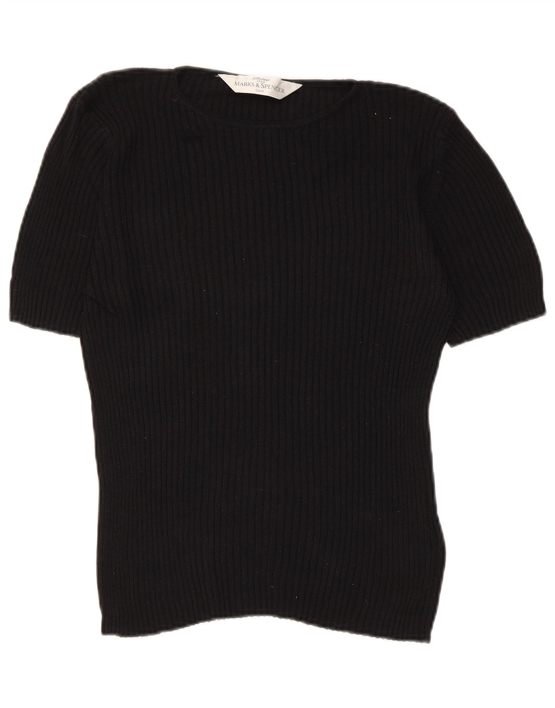 Blusa feminina Marks & Spencer UK 12 seda preta média