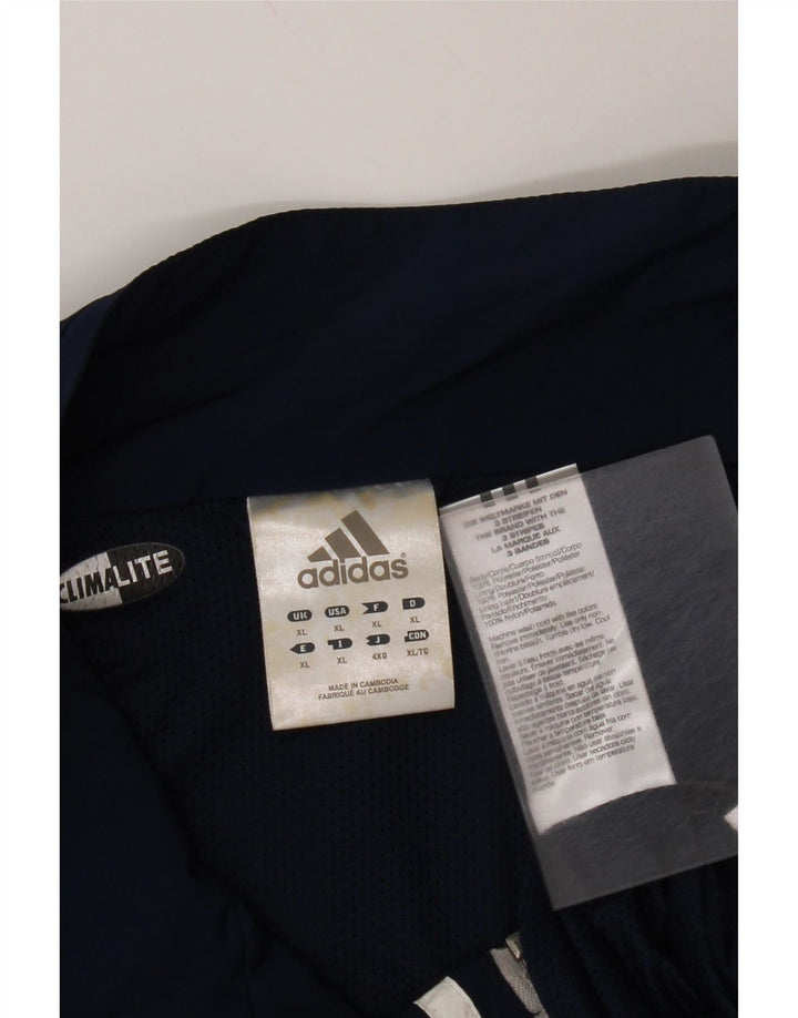 Adidas Mens Climalite Rain Jacket UK 42 XL Azul Marinho Poliéster