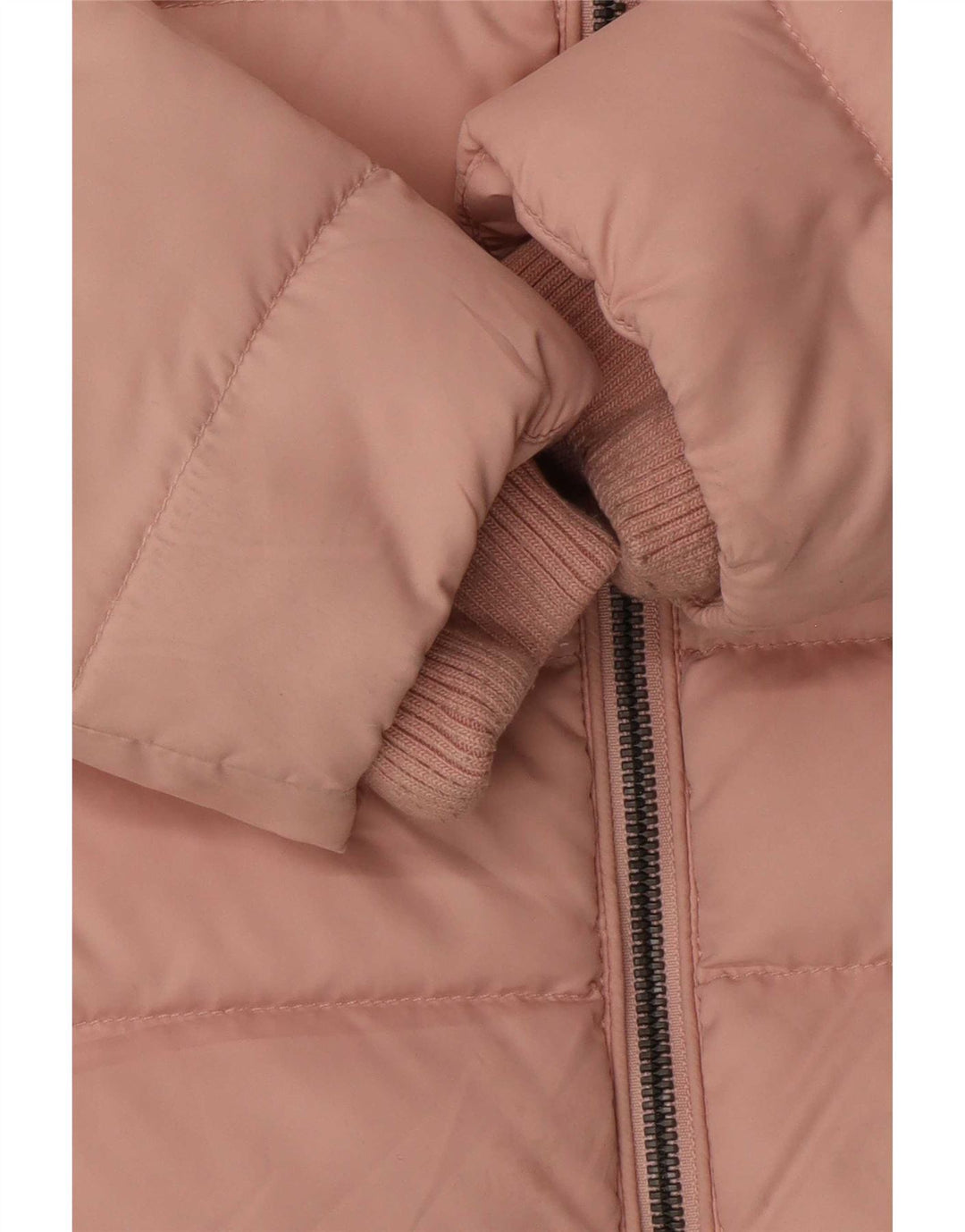 Jaqueta acolchoada com capuz feminina Tommy Hilfiger UK 10 poliéster rosa pequeno