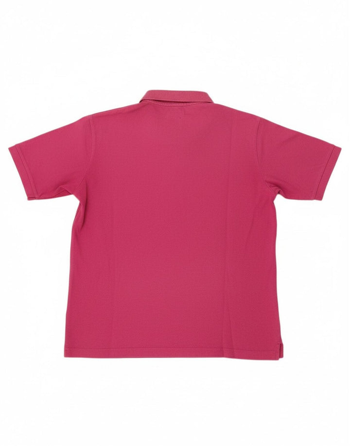 Camisa polo masculina KAPPA médio algodão rosa