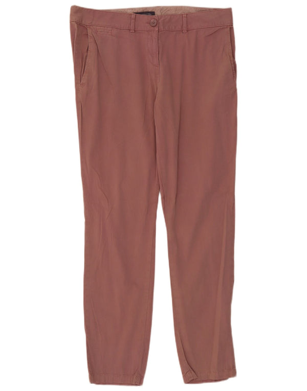 Calça Chino Feminina Marks & Spencer Slim UK 14 Grande W36 L30 Algodão Rosa