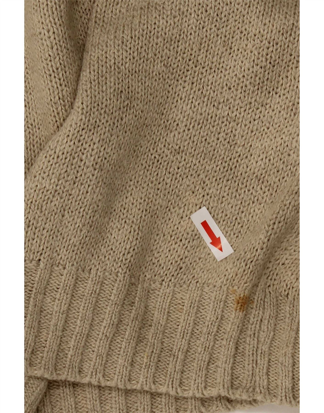 Benetton Mens Vest Tank Top Médio Algodão Bege