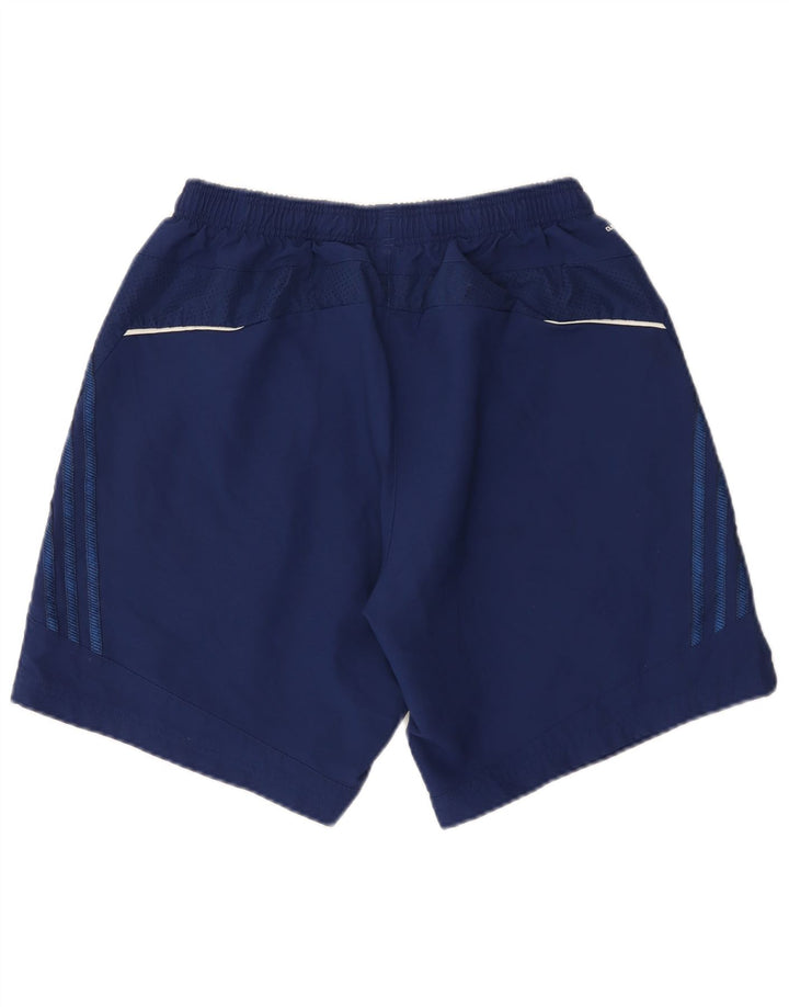 Shorts esportivos masculinos Adidas Climalite grandes poliéster azul marinho