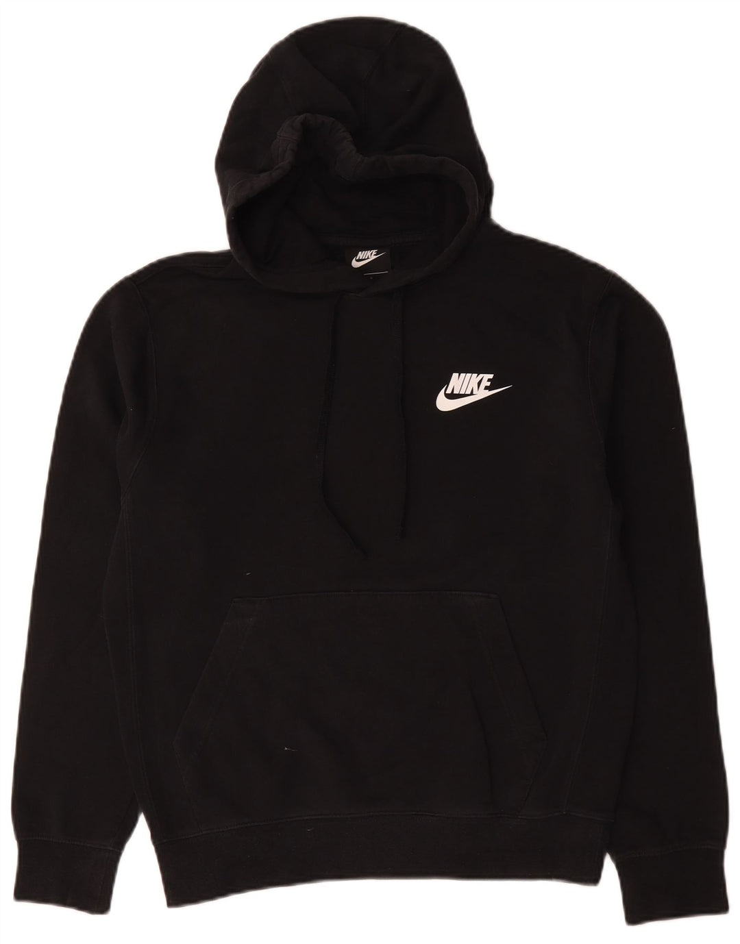 Nike Mens Hoodie Jumper Pequeno Algodão Preto