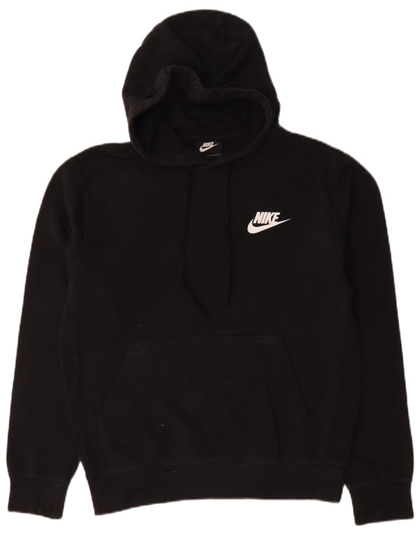 Nike Mens Hoodie Jumper Pequeno Algodão Preto