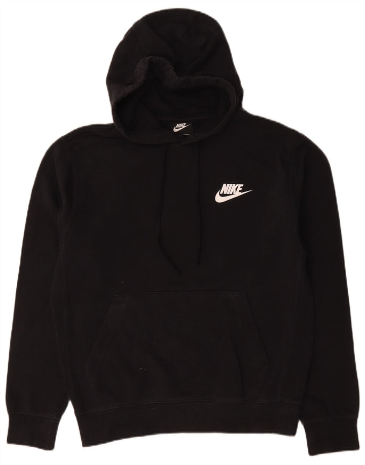 Nike Mens Hoodie Jumper Pequeno Algodão Preto