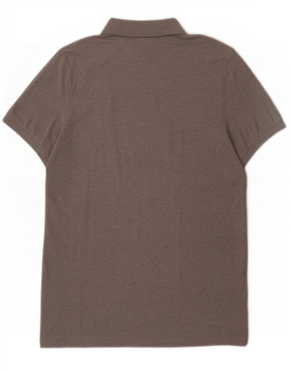 Camisa polo masculina Tommy Hilfiger Slim Fit 2XL algodão cinza