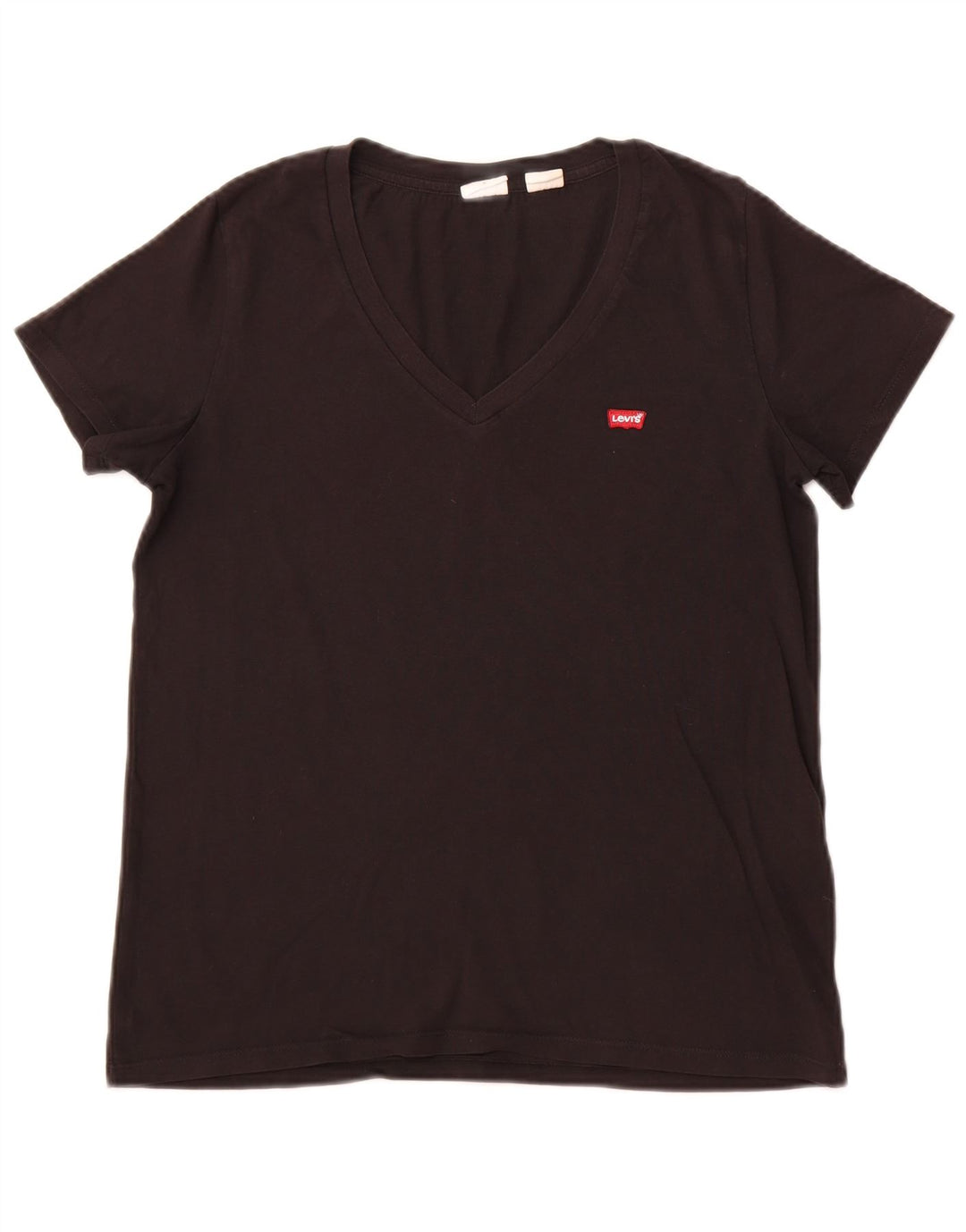 Camiseta feminina LEVI'S UK 12 algodão preto médio