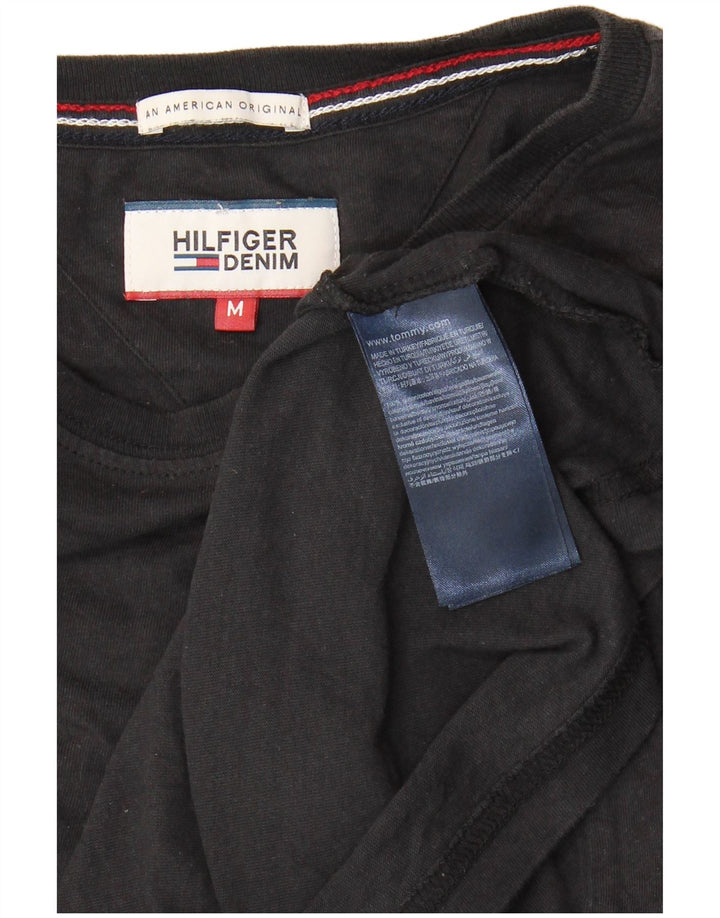 Camiseta masculina Tommy Hilfiger Top médio algodão preto
