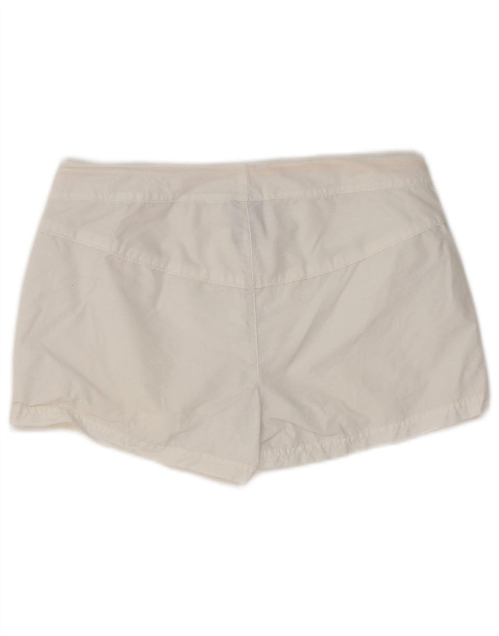 Shorts feminino casual Nike UK 12 médio W32 branco