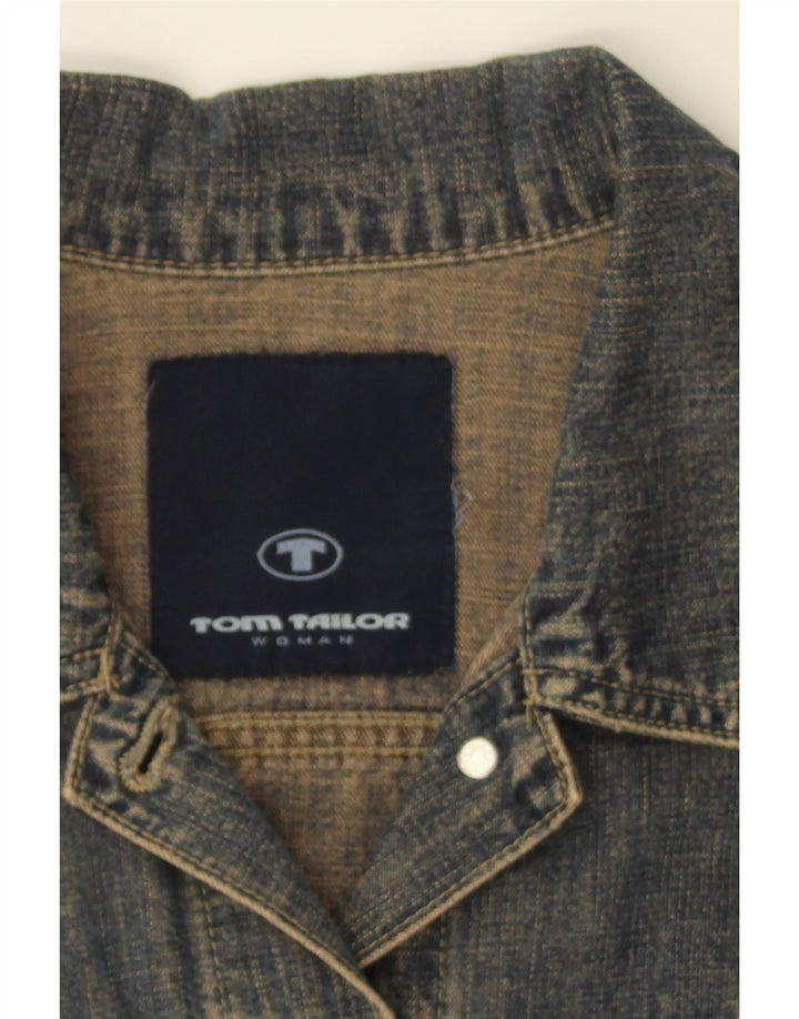 TOM TAILOR Womens Crop Denim Jacket UK 12 Medium Blue Vintage Tom Tailor and Second-Hand Tom Tailor from Messina Hembry 