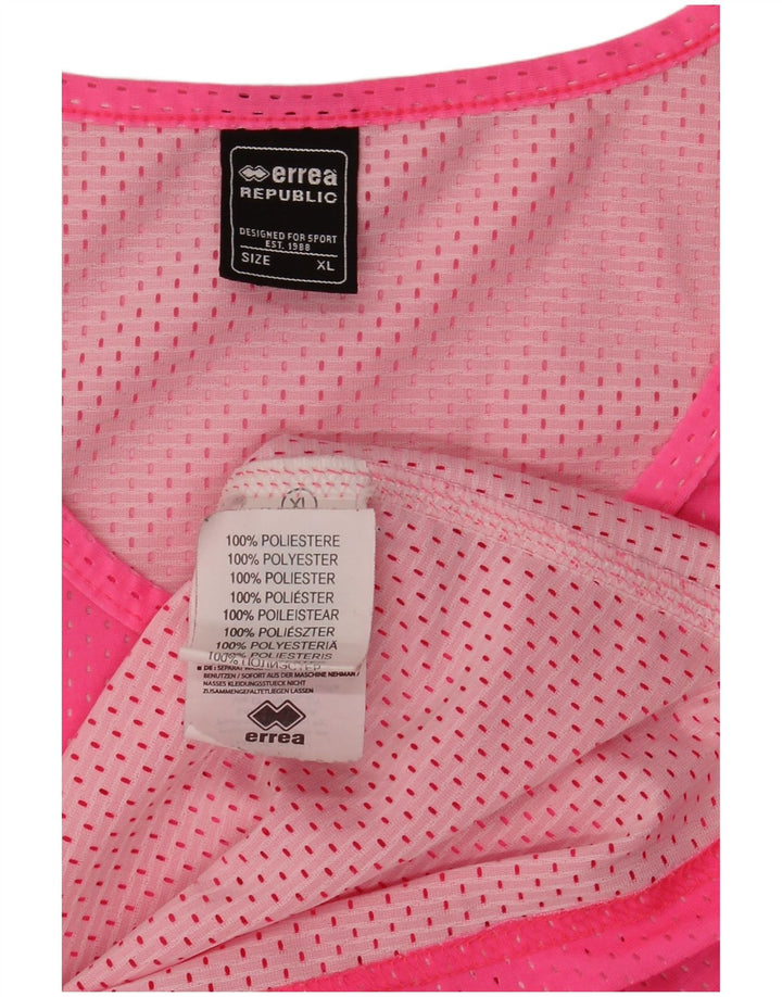 Colete gráfico feminino Errea UK 18 XL rosa floral poliéster