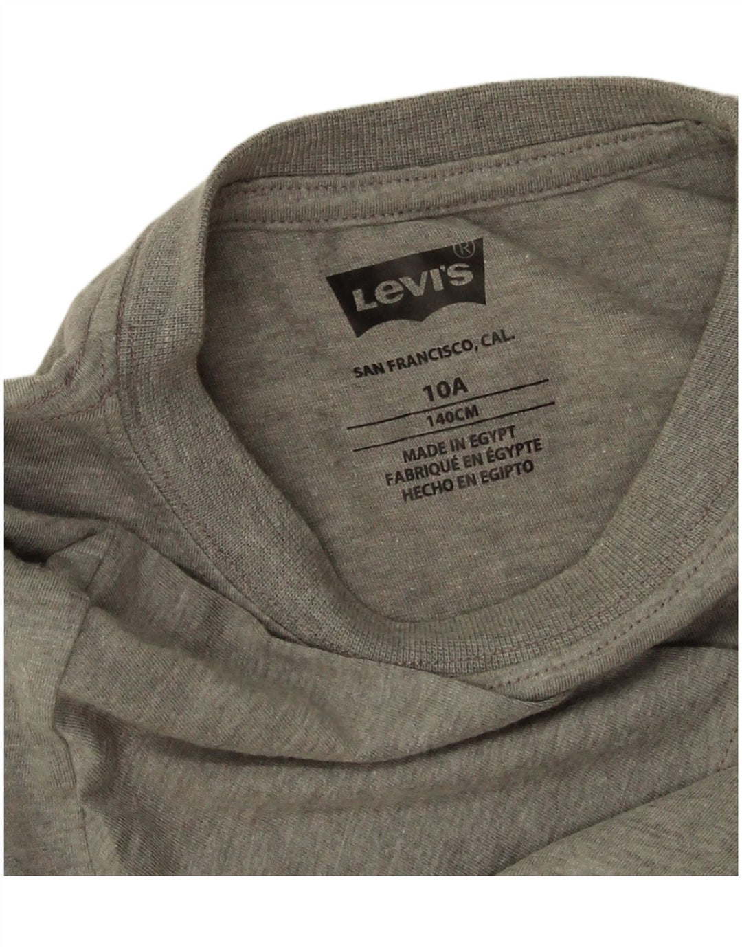 Camiseta gráfica LEVI'S Boys 9-10 anos cinza