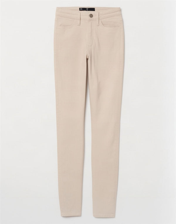 Calça jeans skinny feminina Hollister cintura alta US 00 2XS W23 L26 branca