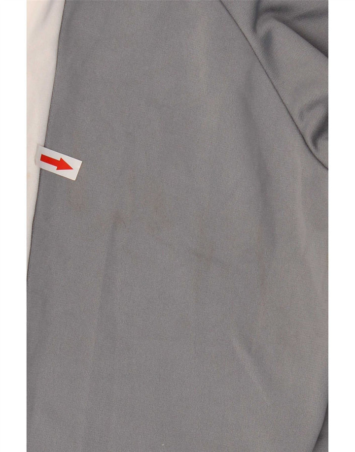 Under Armour Mens Zip Hoodie Sweater Medium Grey Colourblock Polyester
