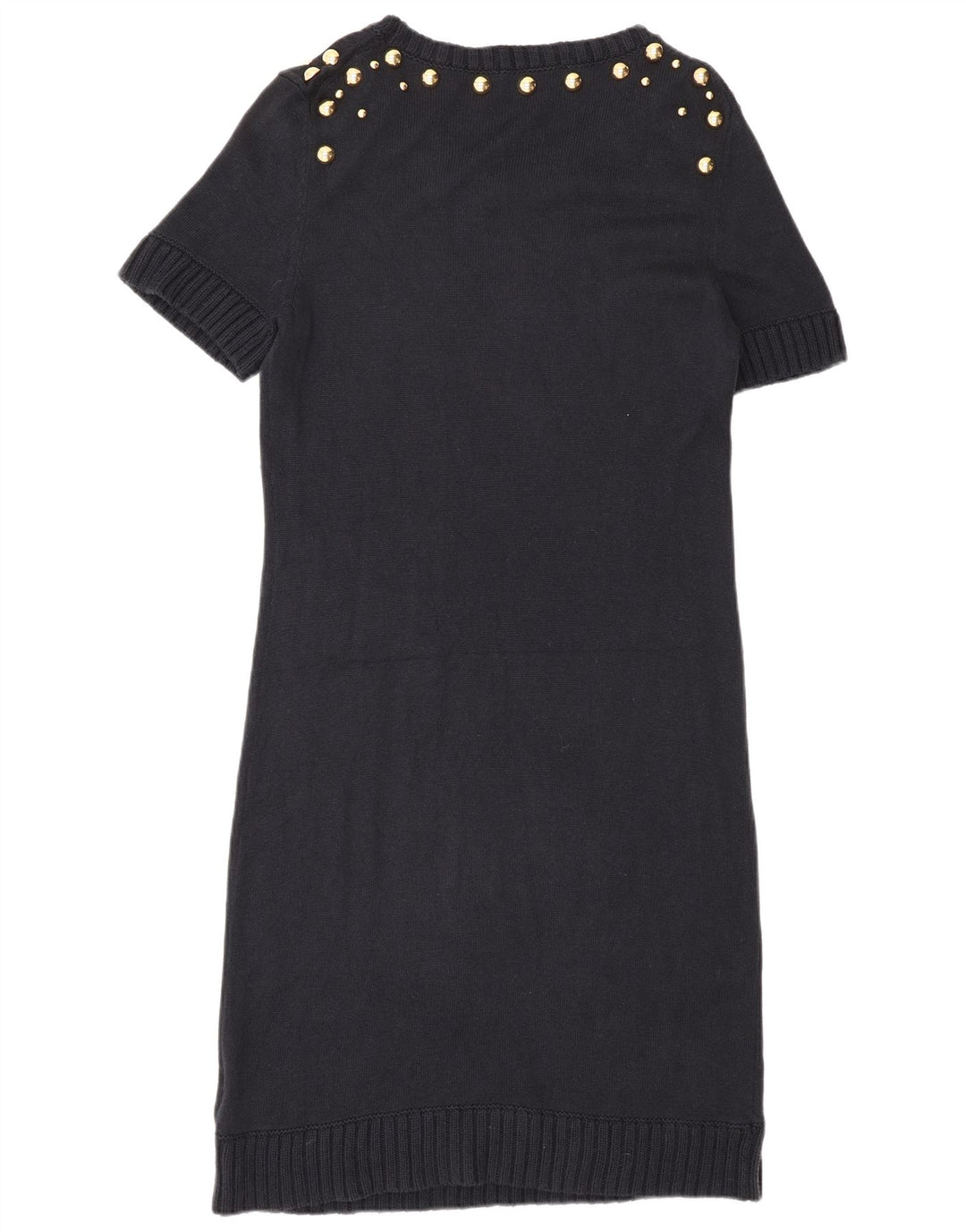 Vestido jumper feminino MICHAEL KORS Reino Unido 14 grande azul marinho manchado