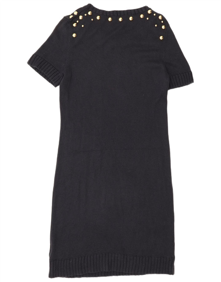 Vestido jumper feminino MICHAEL KORS Reino Unido 14 grande azul marinho manchado
