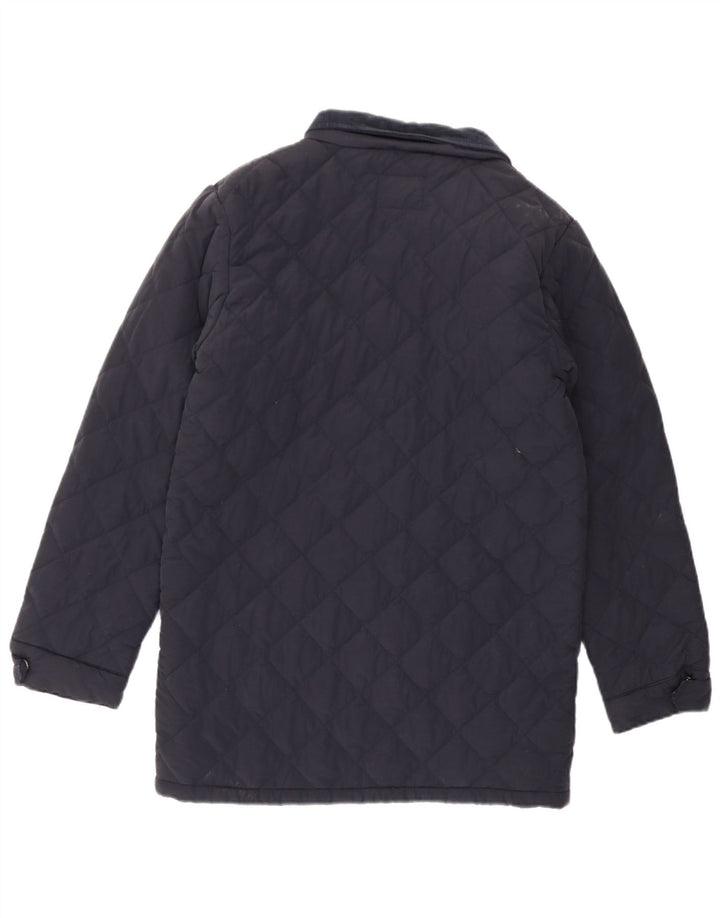 Jaqueta acolchoada masculina Ben Sherman 11-12 anos azul marinho algodão clássico