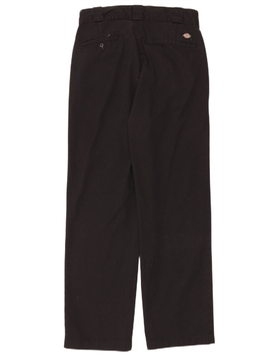 Calças Chino retas masculinas Dickies W30 L30 poliéster preto