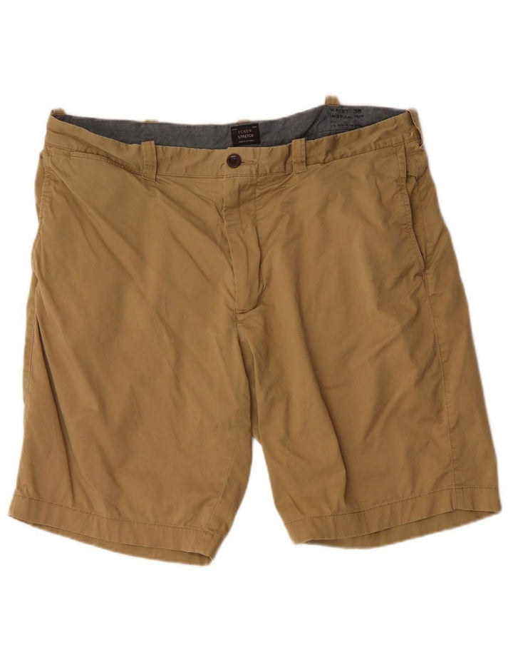 J. CREW Mens Chino Shorts W36 Grande Algodão Bege