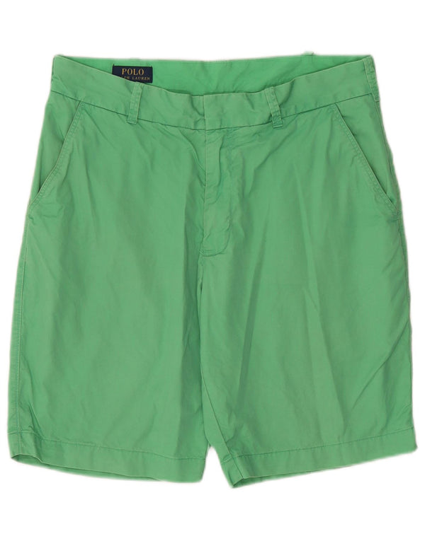 Polo Ralph Lauren Mens Chino Shorts W32 Médio Algodão Verde