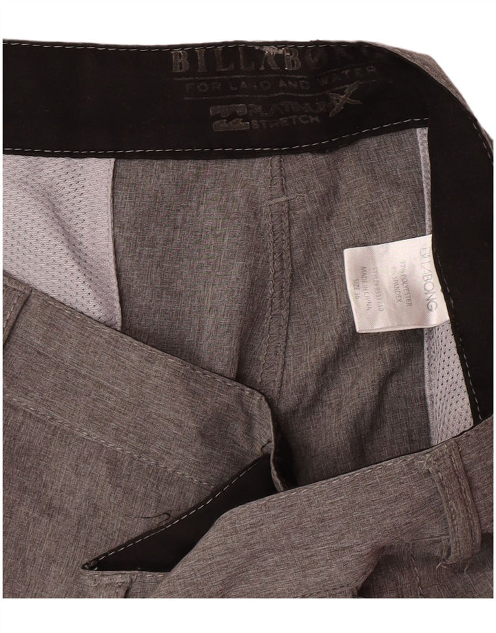 Billabong Mens Chino Shorts W36 Grande Poliéster Cinza