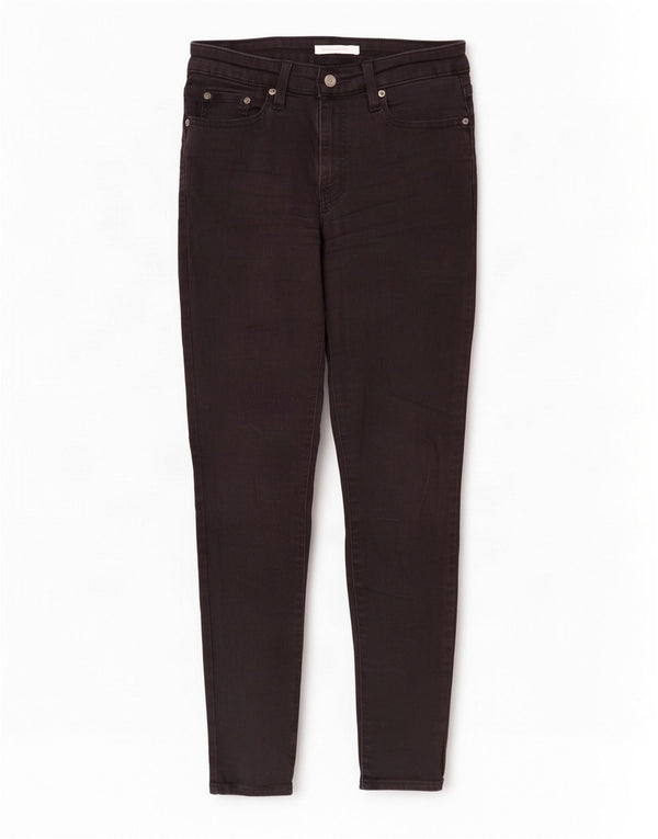 Calça jeans feminina Levi's 721 High Rise Skinny W28 L30 algodão preto