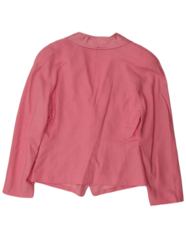 Jaqueta blazer feminina VERA MONT com 3 botões Reino Unido 14 médio rosa floral