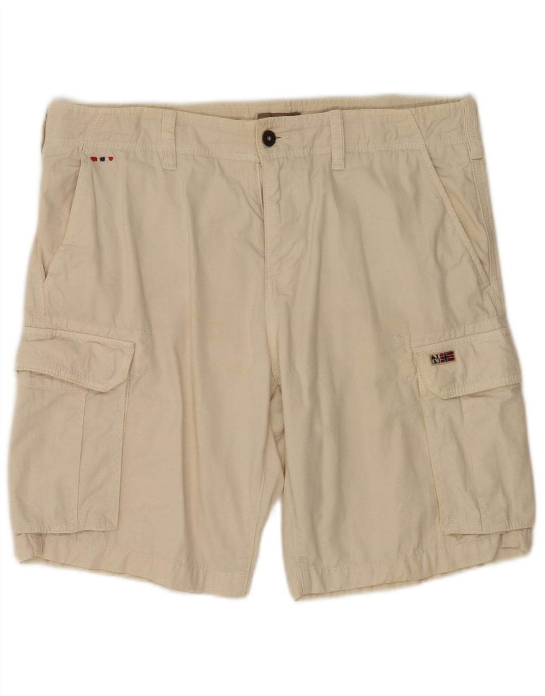 Shorts cargo masculino Napapijri W33 algodão bege médio
