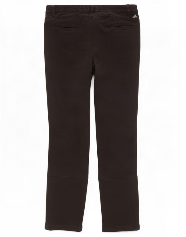 Adidas Mens Slim Chino Calças W34 L34 Preto Nylon