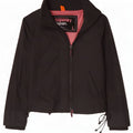 Jaqueta de chuva feminina Superdry UK 16 grande nylon preto