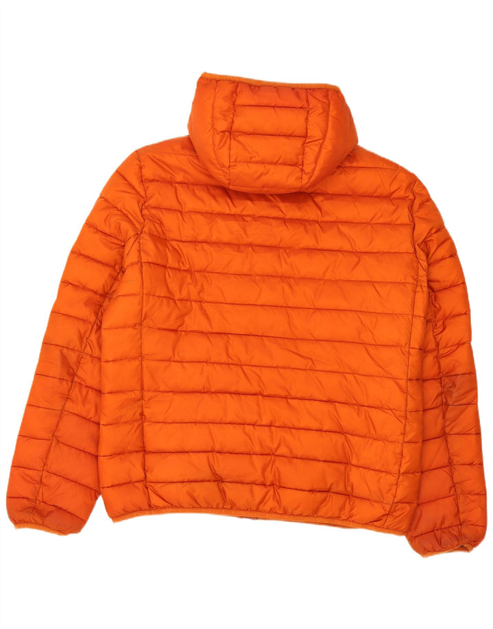 Jaqueta acolchoada com capuz masculina North Sails UK 40 poliéster laranja grande