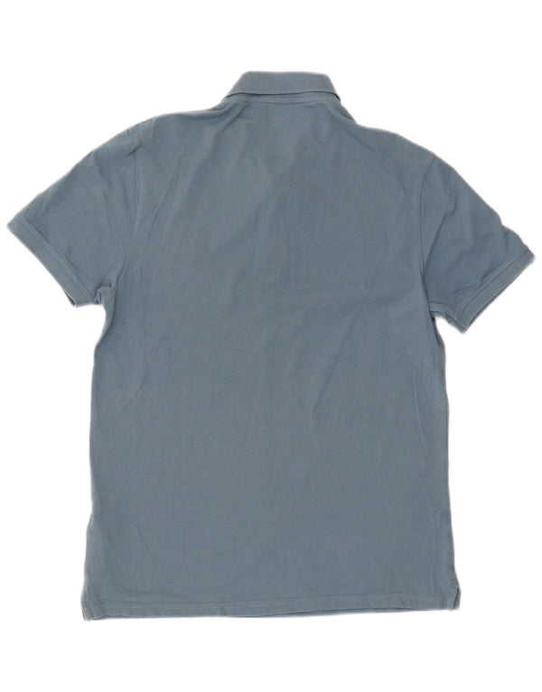 Camisa polo masculina Lyle & Scott de algodão azul médio