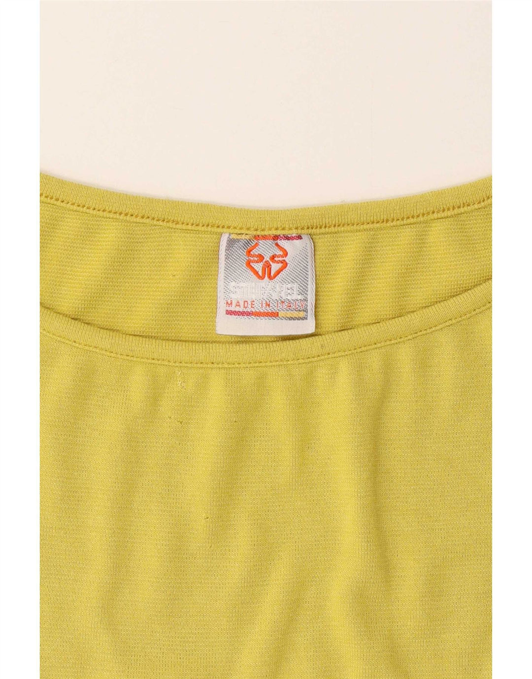 Top feminino Stefanel manga 3/4 Reino Unido 14 verde médio