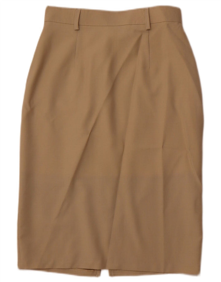 Saia lápis feminina VINTAGE IT 44 médio W28 lã marrom