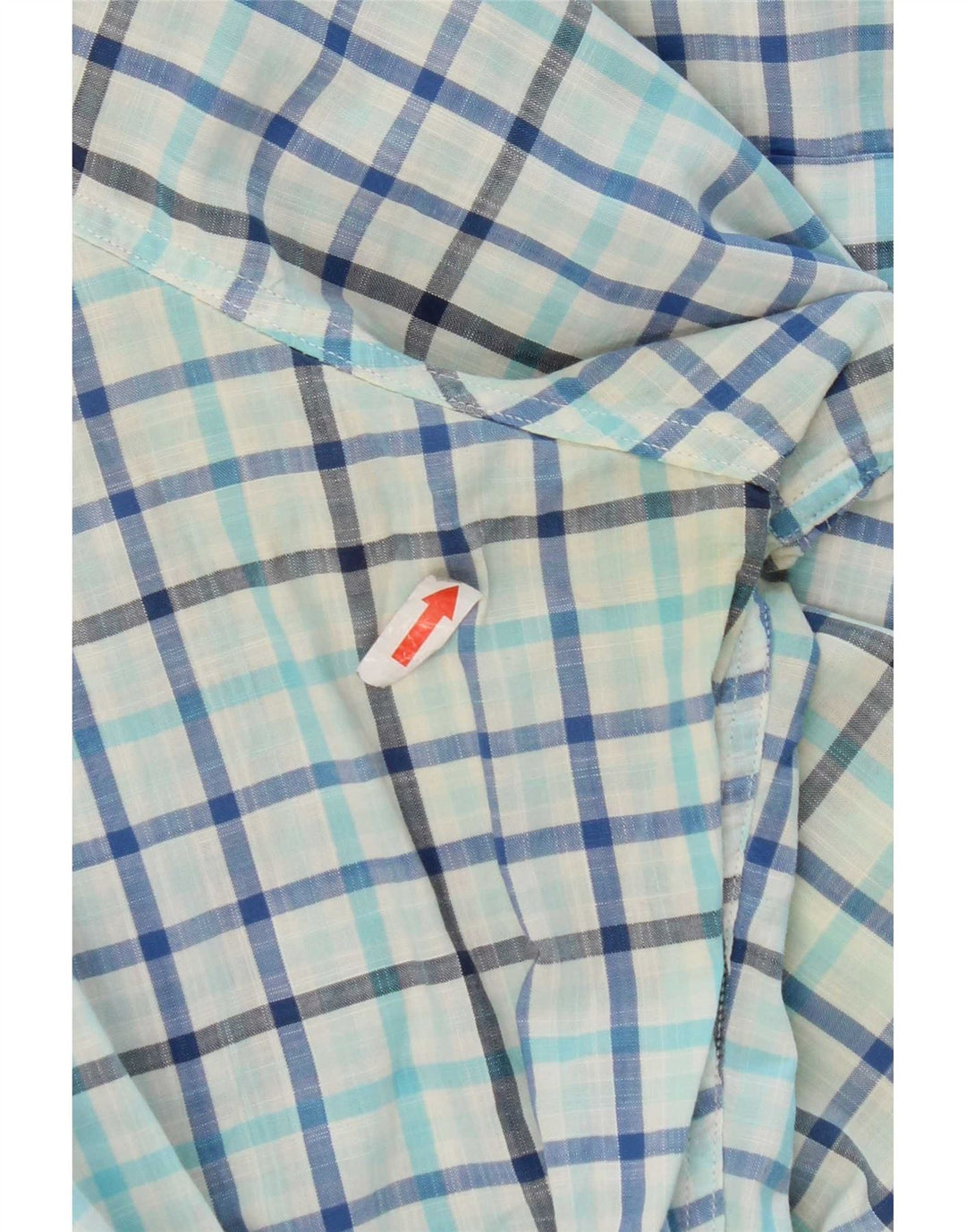 Camisa masculina Nautica Classic Fit algodão xadrez azul médio